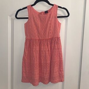 GAP Coral Eyelet Kids Dress